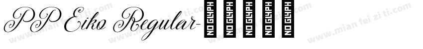 PP Eiko Regular字体转换